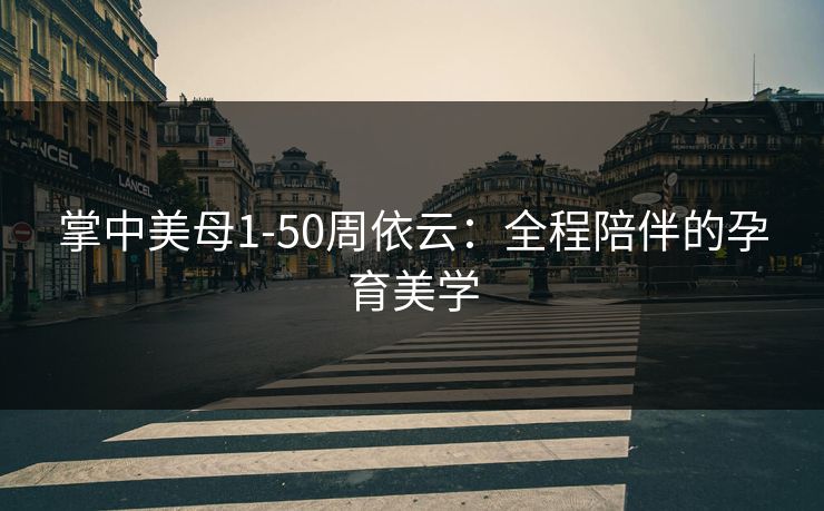 掌中美母1-50周依云：全程陪伴的孕育美学